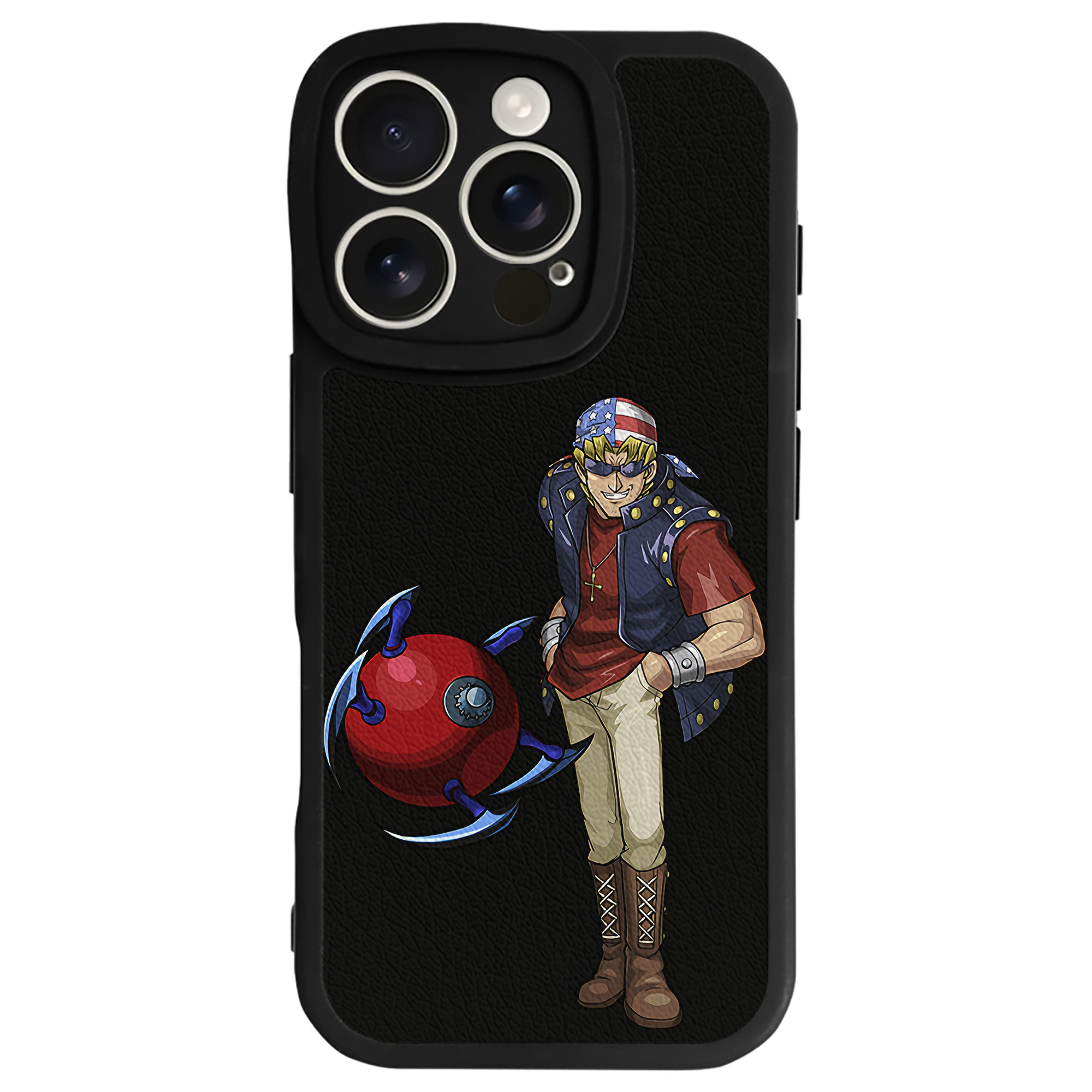 （画像用） 遊☆戯☆王 Yu-Gi-Oh! 【iPhone 16シリーズ対応】シリコンスマホケース（レザー調） 材質：シリコン